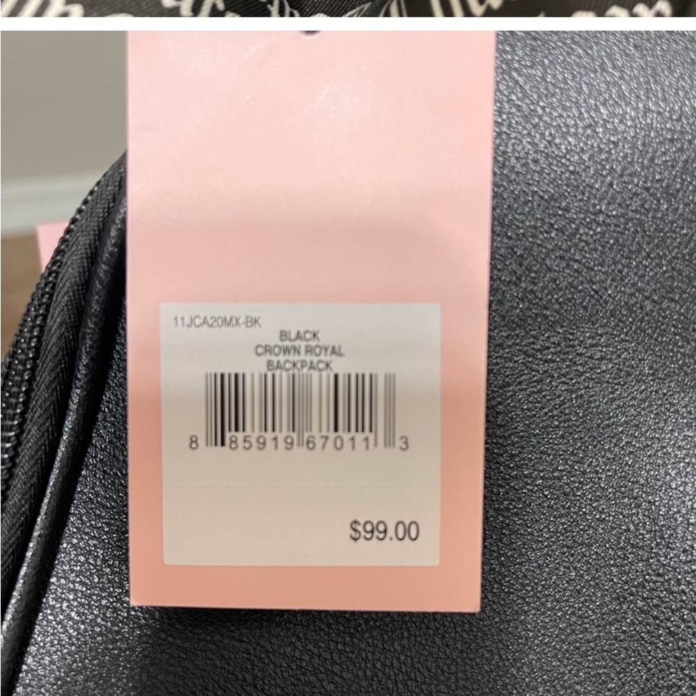 Juicy Couture backpack purse, black crown royal  ( A -  17 ) - Picture 6 of 8